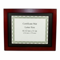 Rosewood Finish Wooden Certificate Frame (8-1/2"x11")